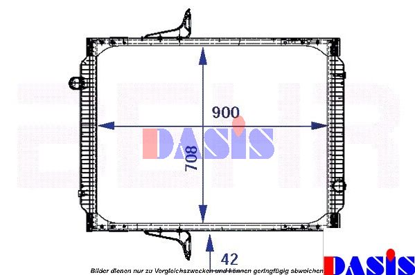 AKS DASIS Радиатор, охлаждение двигателя 390014N